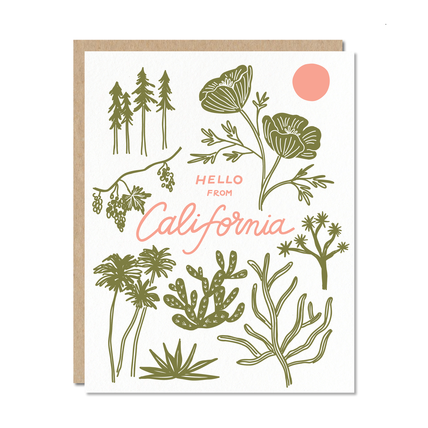 Odd Daughter - Hello from California - Everyday Greeting Card