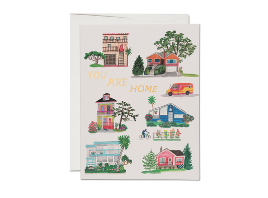 Red Cap Cards - You Are Home housewarming greeting card