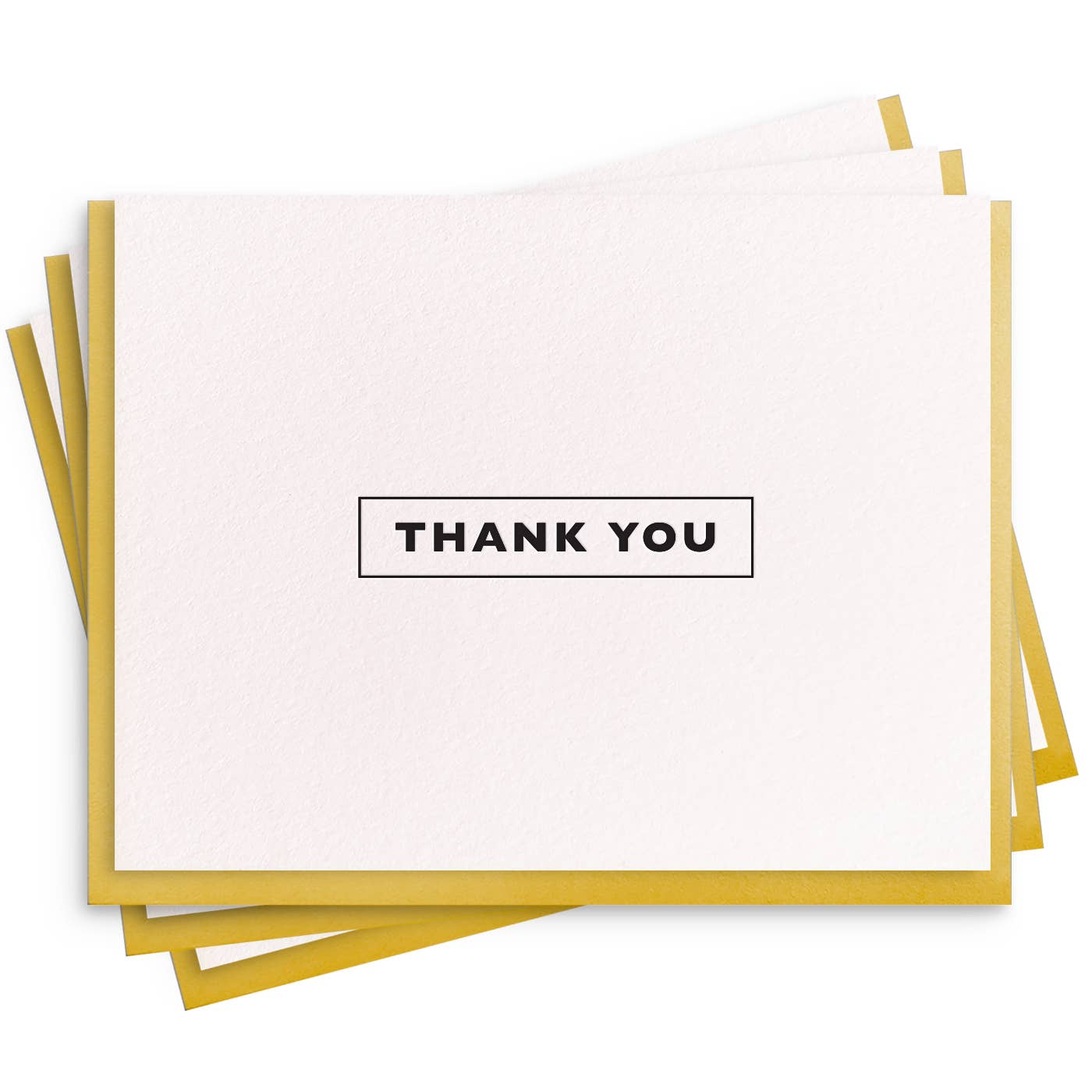 Dahlia Press - Thank You Box - Set Of 6 Letterpress Thank You  Cards