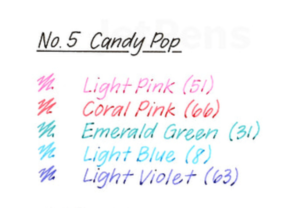 EMOTT - Ever Fine Color Liner Set of 5 - Candy Pop Color #5