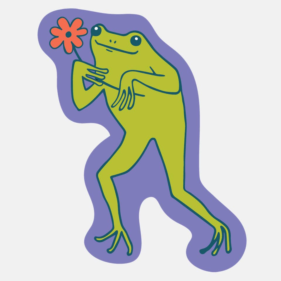 The Good Twin - Daisy Frog Sticker