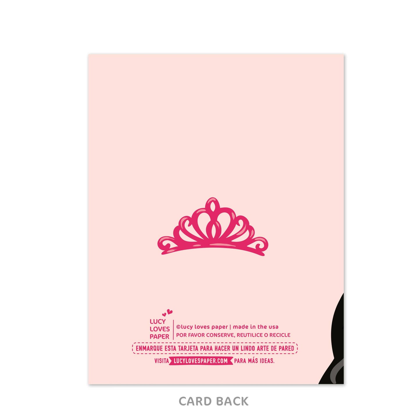 Lucy Loves Paper - Feliz Quinceañera |  Tiara Girl | gold foil card