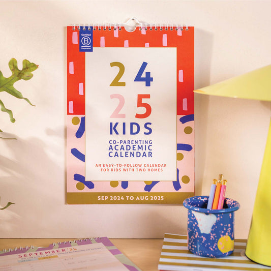 Once Upon a Tuesday - Academic Kids Co-Parenting Calendar 24/25 | A4