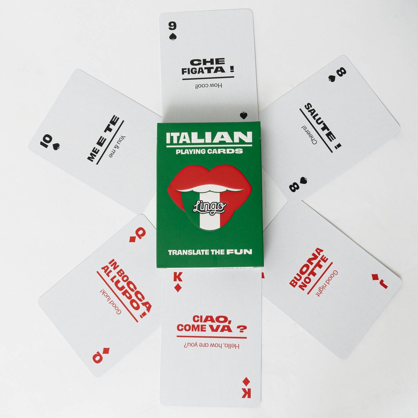 Lingo Playing Cards - Italian Travel Playing Cards