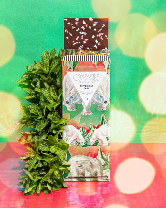 Compartes Chocolate - Peppermint Bark Chocolate Bar