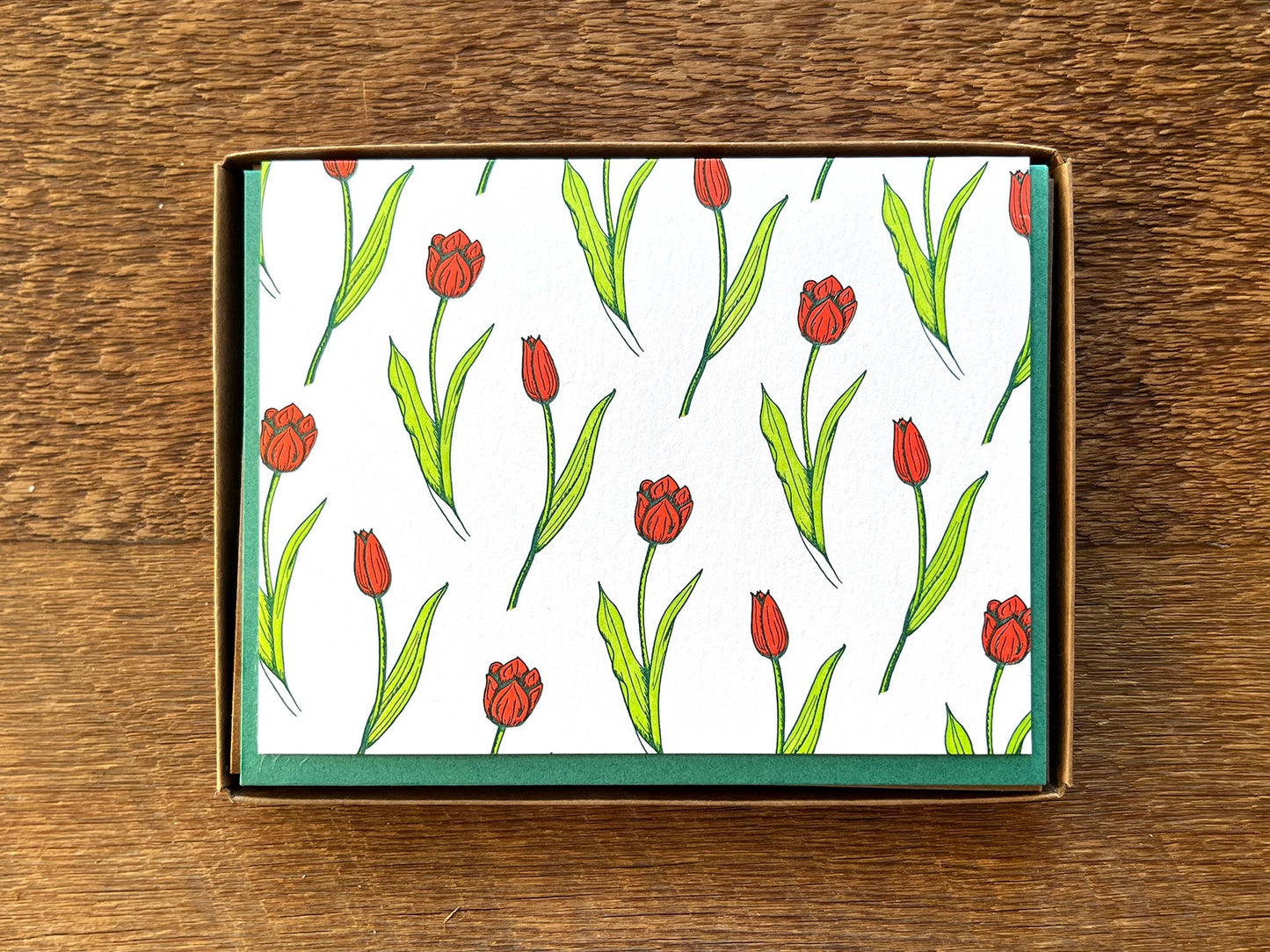 Noteworthy Paper - Tulip Pattern Card: Single Card