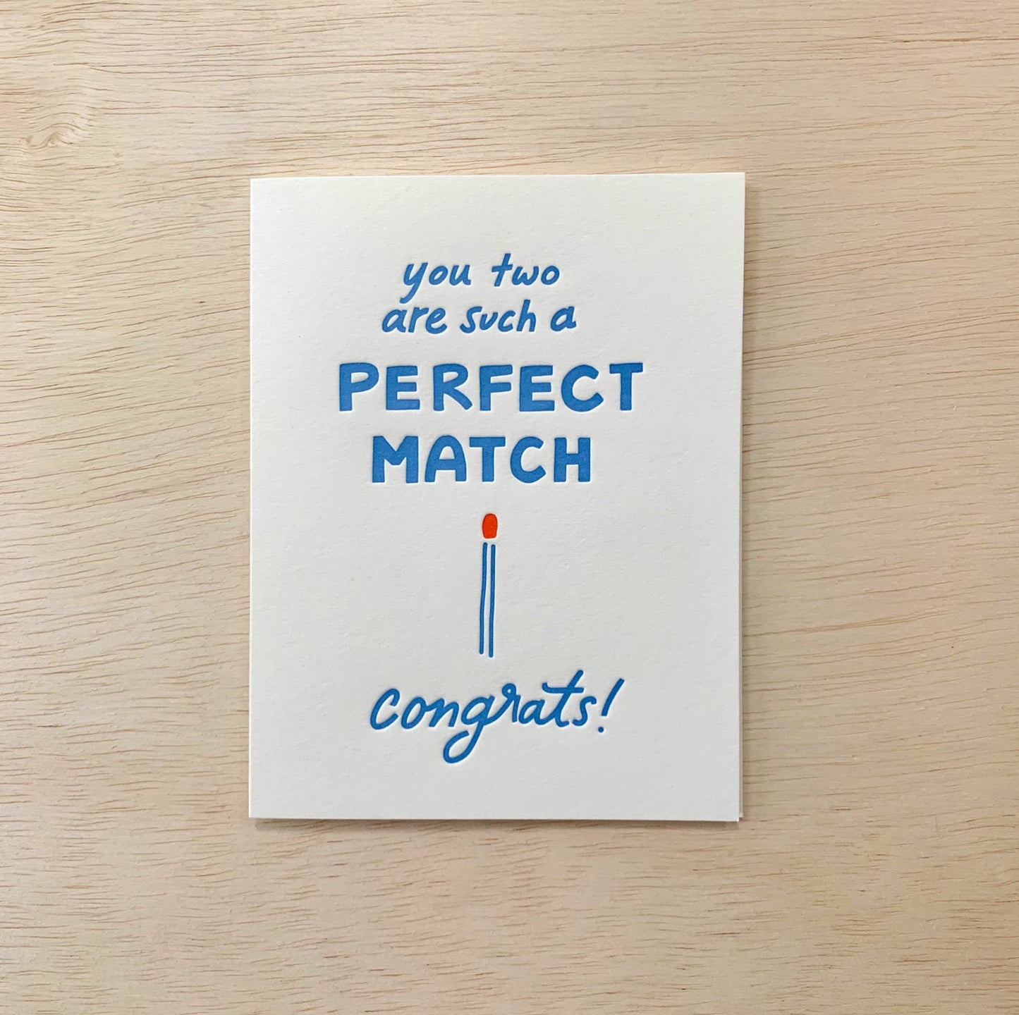 Odd Daughter - Perfect Match - Wedding Engagement Card