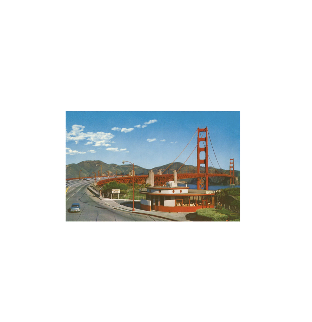 Found Image - SF-232 Golden Gate Bridge, San Francisco, California - Vintage Image, Postcard