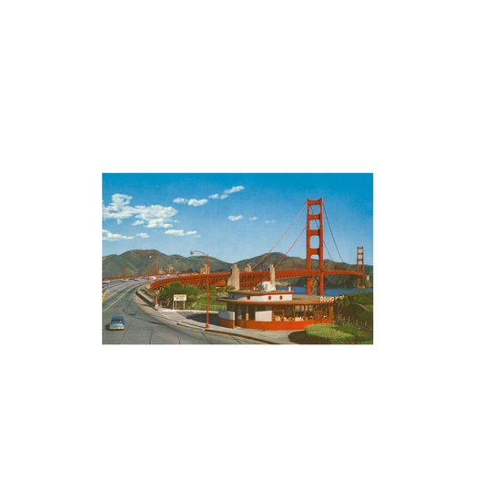 Found Image - SF-232 Golden Gate Bridge, San Francisco, California - Vintage Image, Postcard