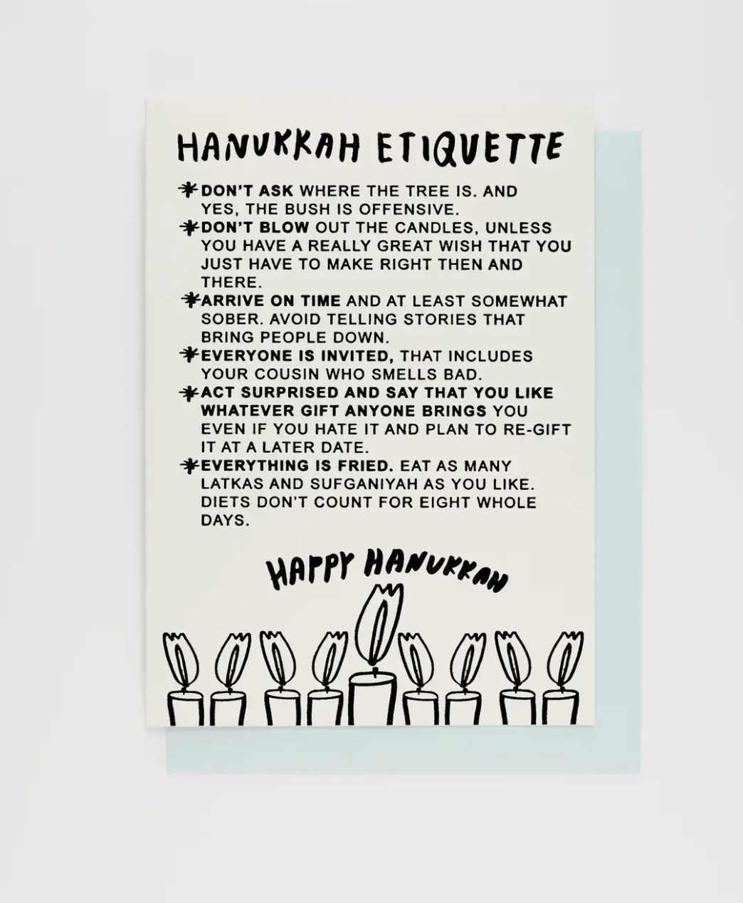 People I've Loved - Hanukkah Etiquette Card