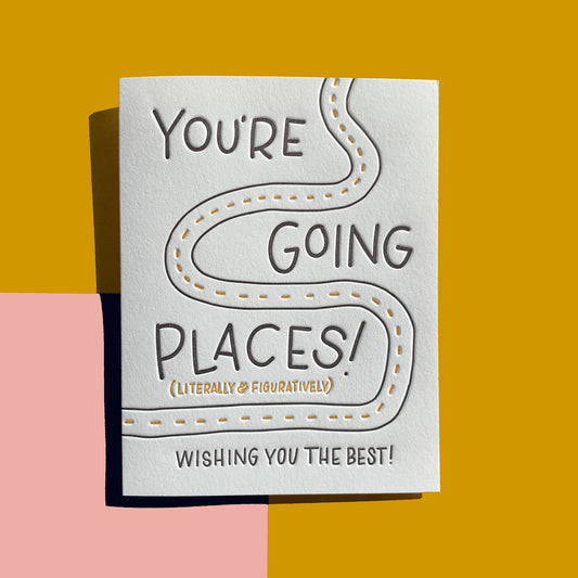 INK MEETS PAPER - Going Places - Congrats + Celebrations card