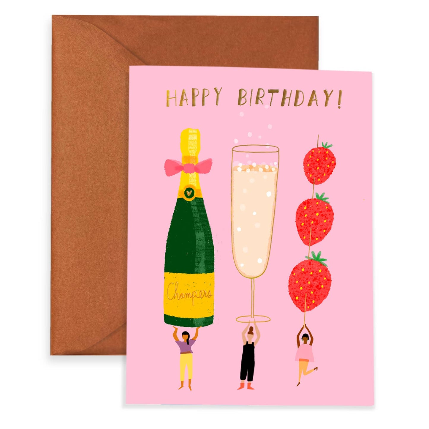 Carolyn Suzuki - CHAMPAGNE WISHES - Birthday Card