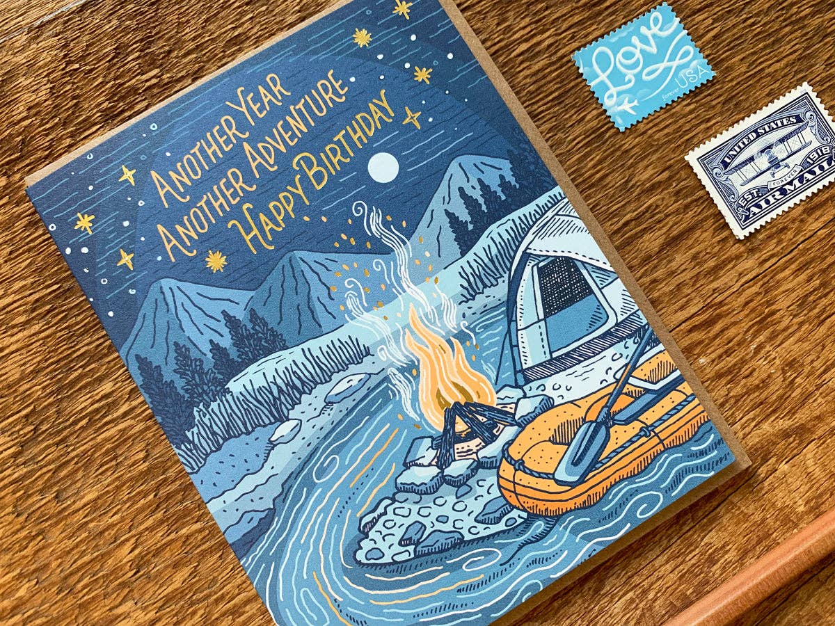 Noteworthy Paper & Press - Campfire Birthday Card