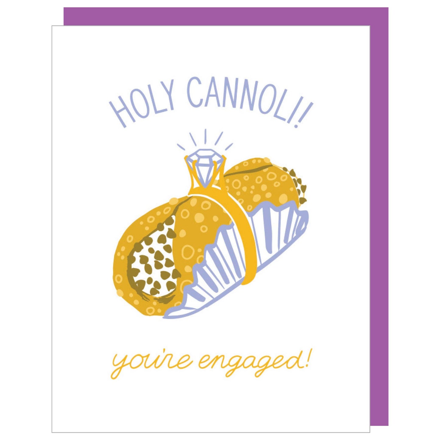 Smudge Ink - Cannoli Engagement Card