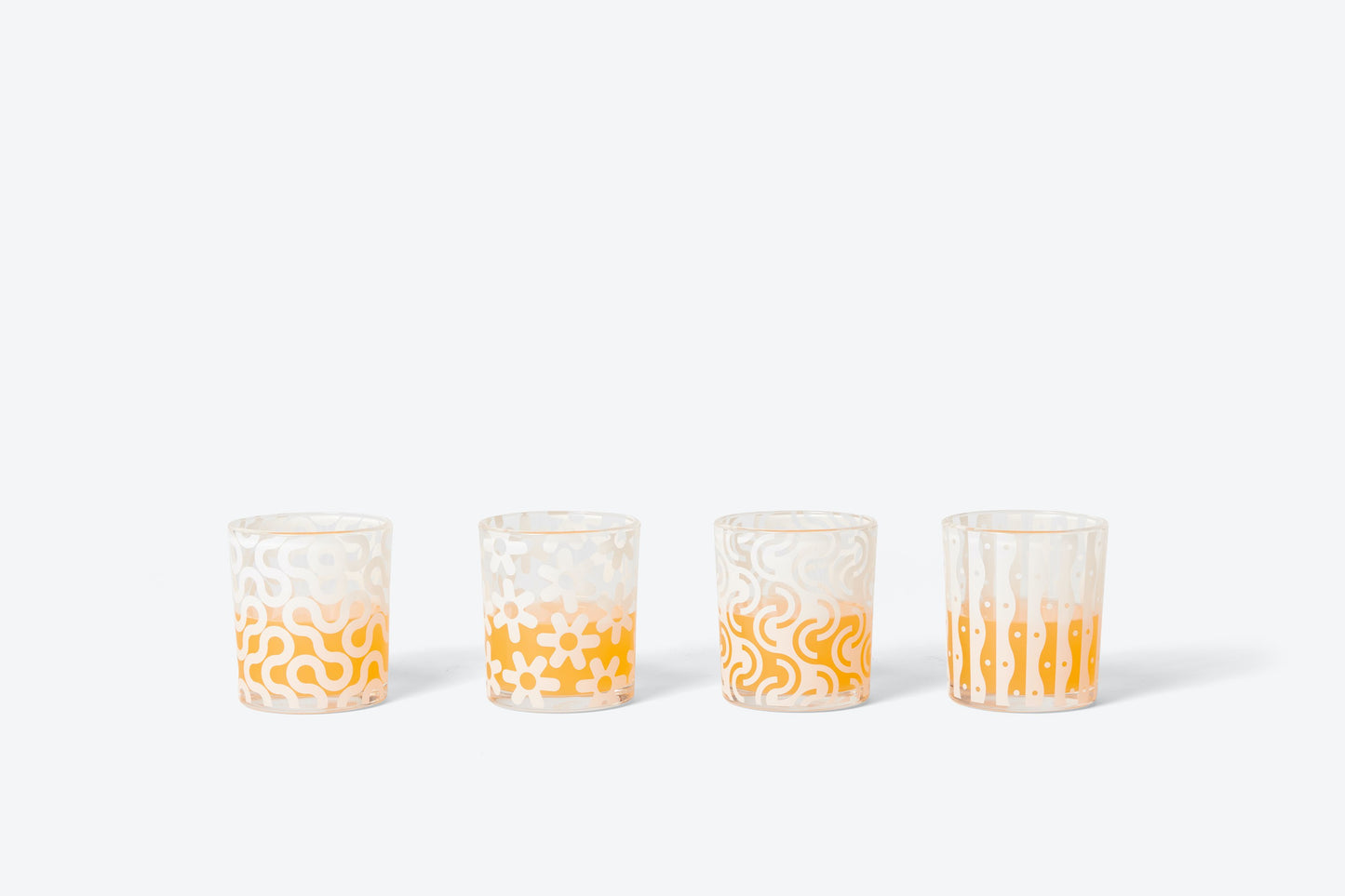 Areaware - Dusen Dusen Pattern Glasses - White