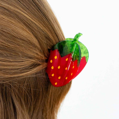 Jenny Lemons - Midi Red Strawberry Hair Claw Clip