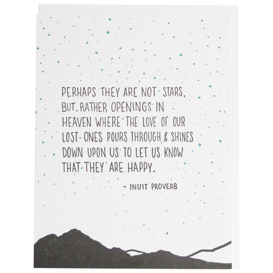 Smudge Ink - Stars in the Sky Quote Sympathy Card