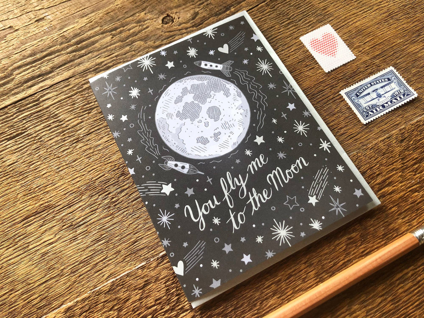 Noteworthy Paper - To The Moon Card