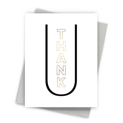 Fine Moments - Centered Thank U Card – Boxed Thank You Cards