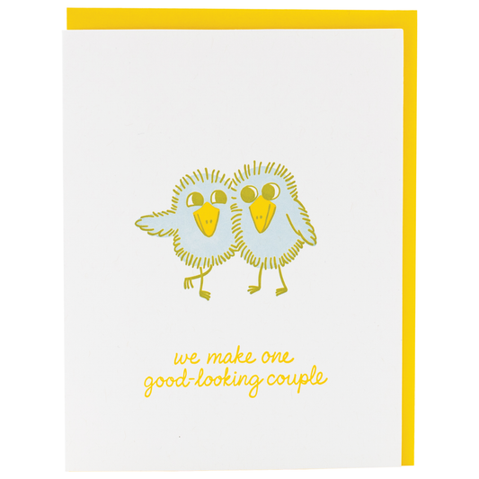 Smudge Ink - Fuzzy Birds Love Card