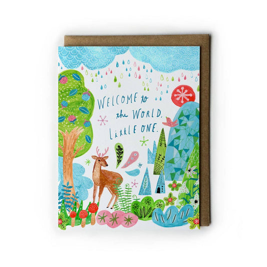 Honeyberry Studios - Welcome to the World Little One Greeting Card