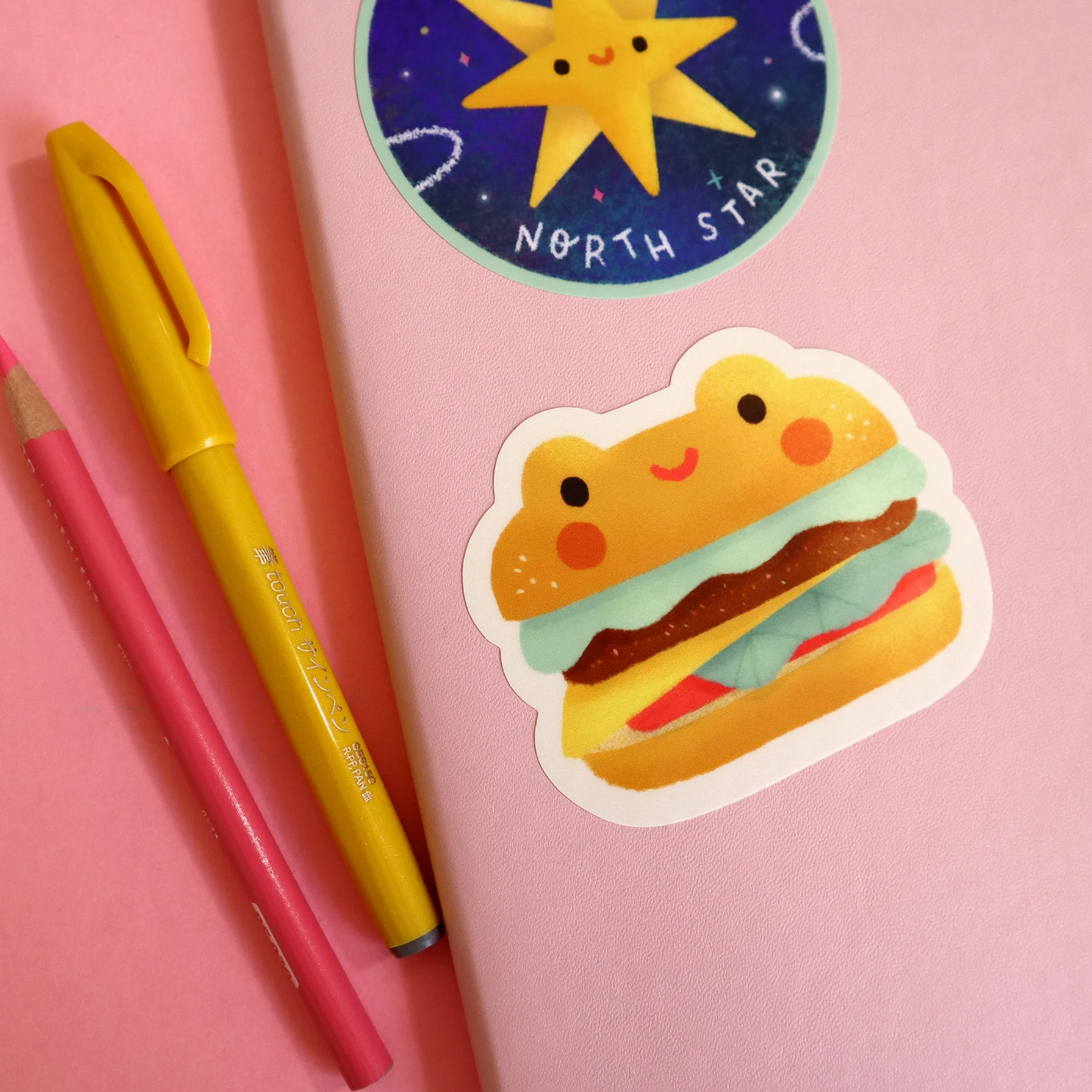 Yay! It's Vica - Froggy Burger Sticker