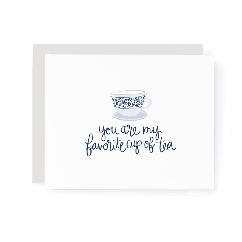 A Jar Of Pickles - You Are My Favorite Cup of Tea Love Card