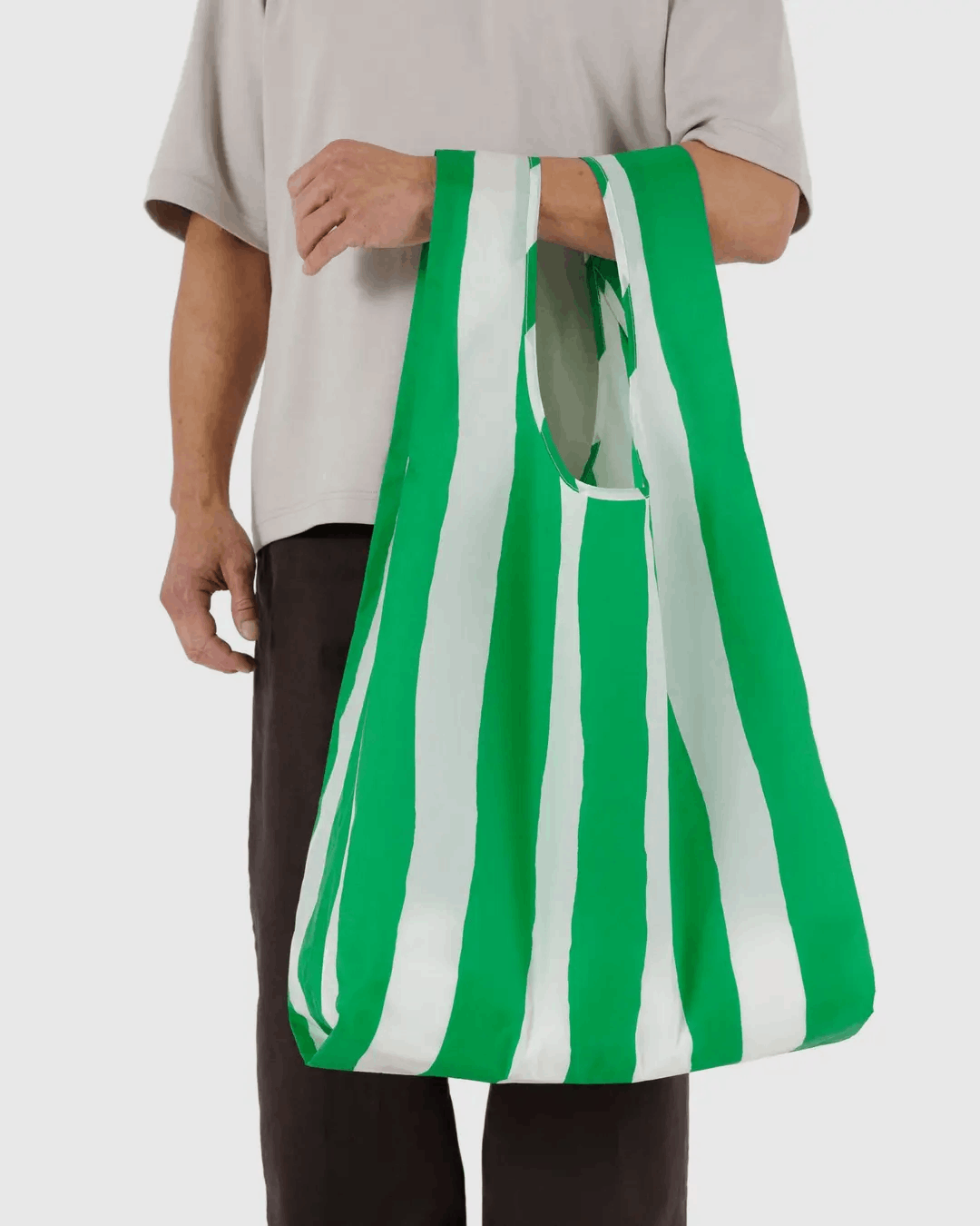 Baggu - Big Baggu - Green Painted Stripe