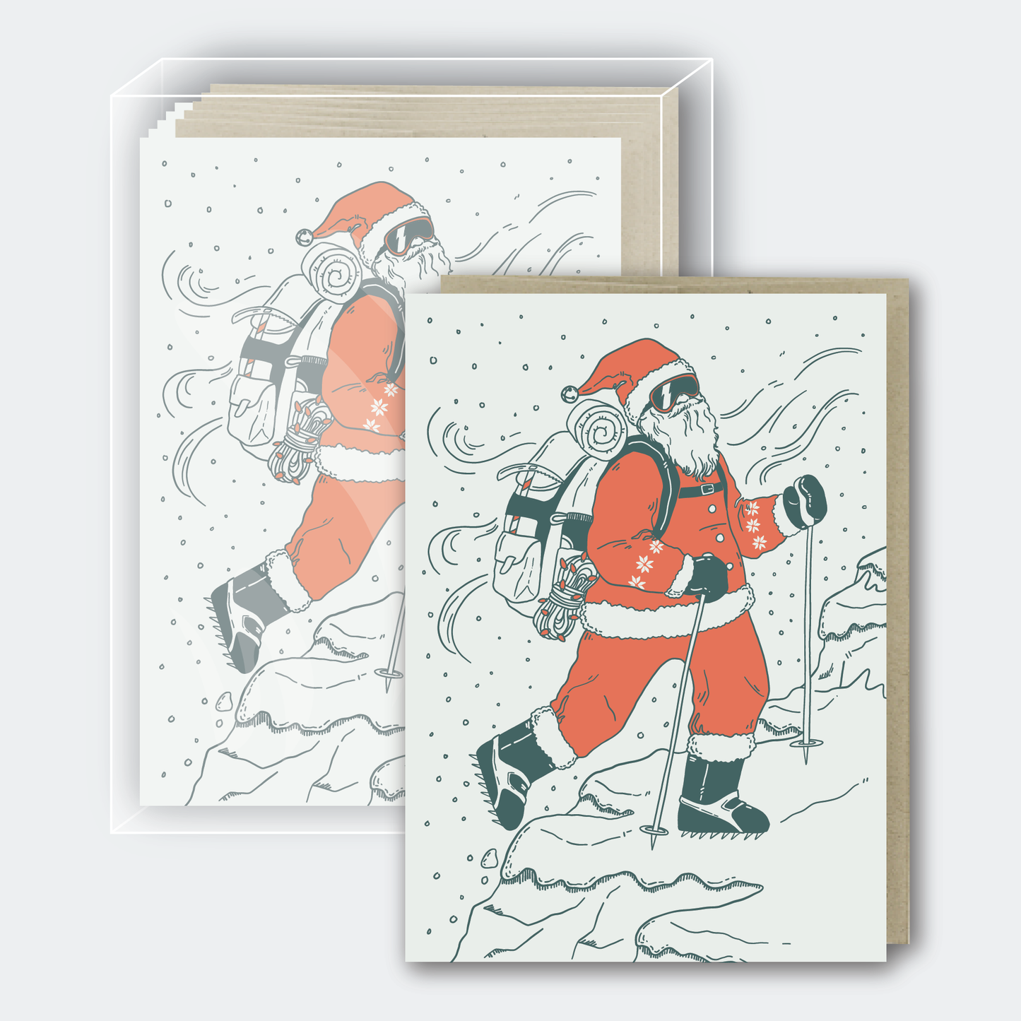 Pike Street Press - Hiker Santa