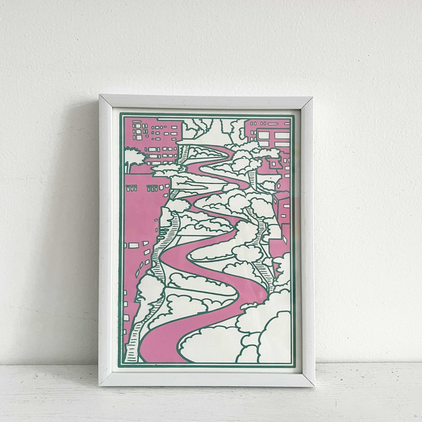 Anne Breedlove - Screenprint - Lombard - Pink