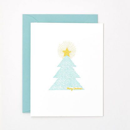 Helen Edna - Christmas Tree - Holiday Greeting Card