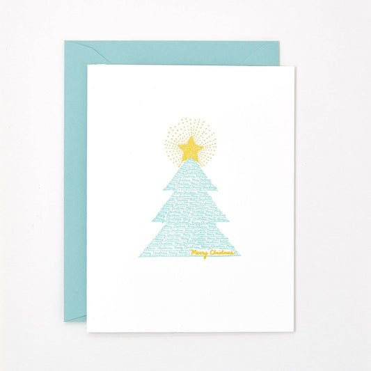 Helen Edna - Christmas Tree - Holiday Greeting Card