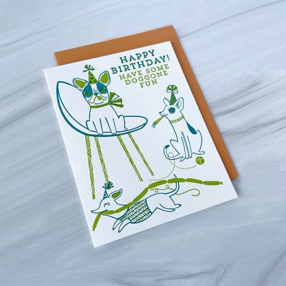 Paper Parasol Press - Doggone Fun Birthday Card
