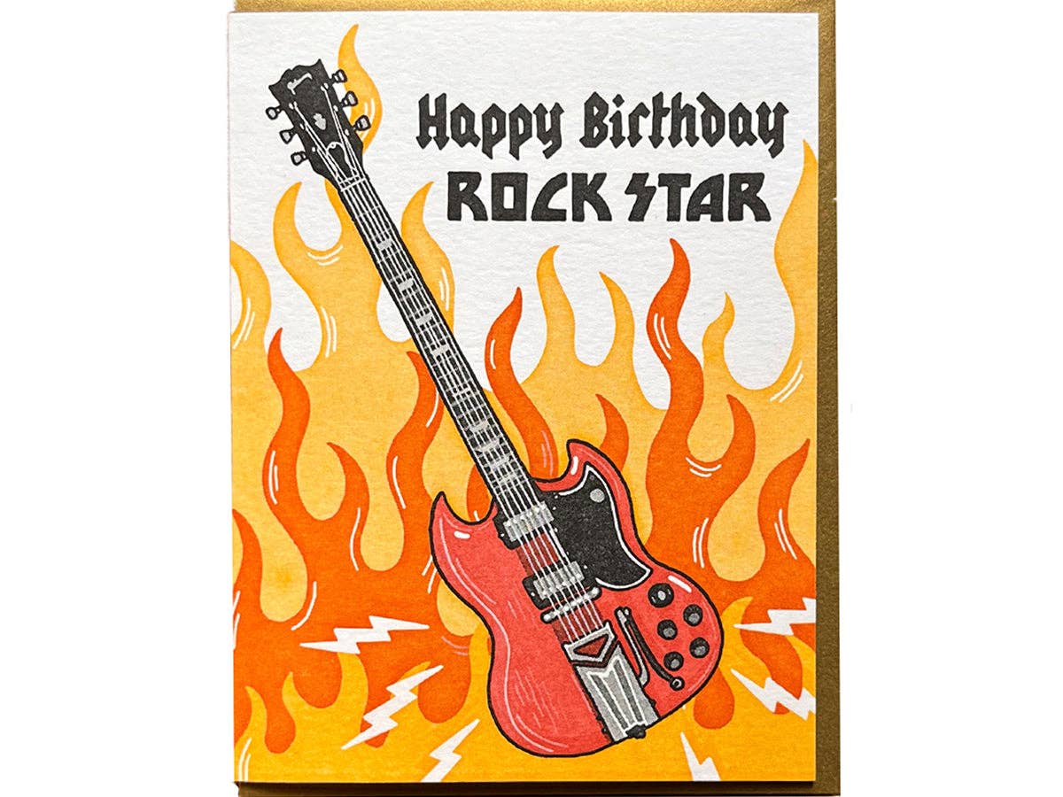 Noteworthy Paper - Birthday Rock Star Card