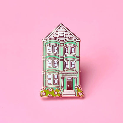 Brenna Daugherty - San Francisco Green House Enamel Pin