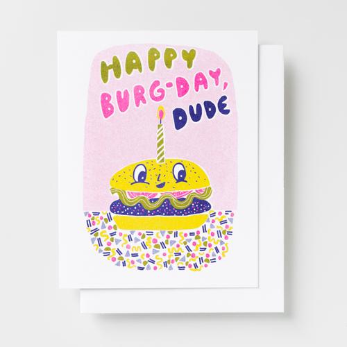 Yellow Owl Workshop - Burger Birthday card