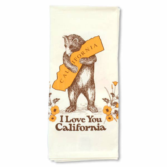 SF Mercantile - California Bear & Poppy Tea Towel