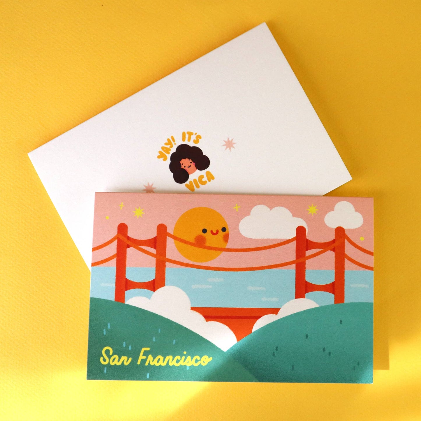 Yay! It's Vica - San Francisco Greeting Card