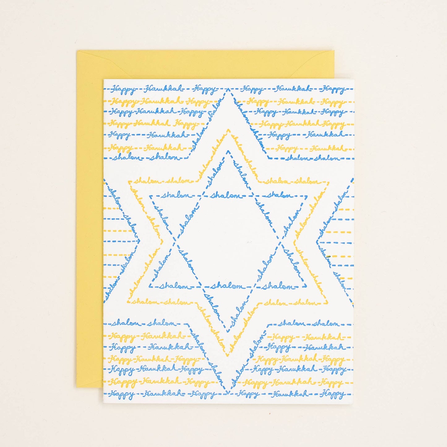 Helen Edna - Hanukkah Shalom Letterpress Card