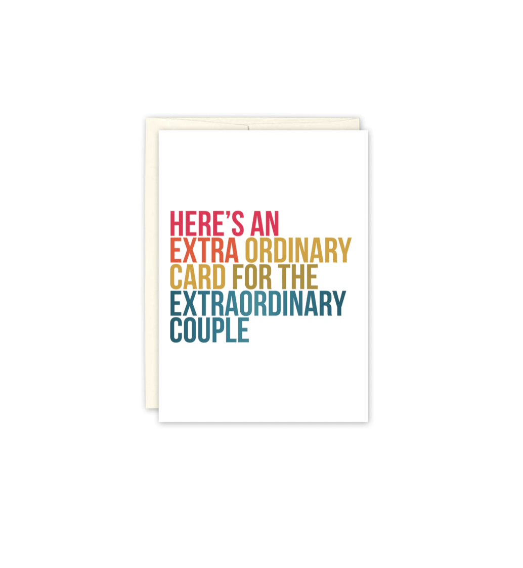 Black Joy Paper - Extra Ordinary Wedding Card