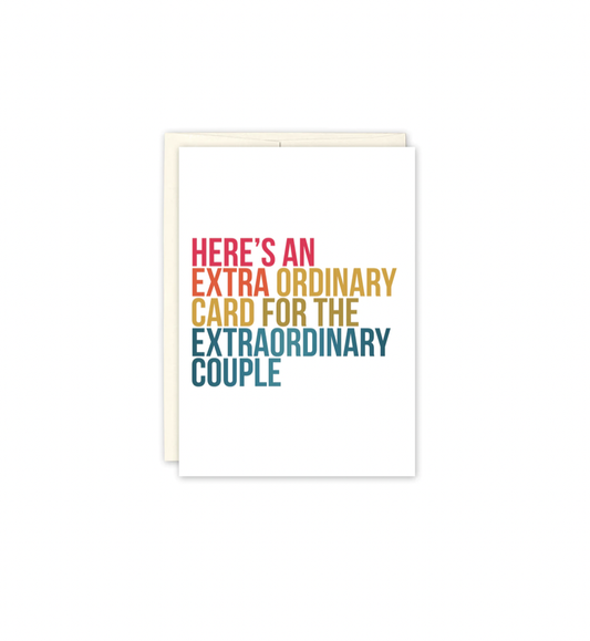 Black Joy Paper - Extra Ordinary Wedding Card