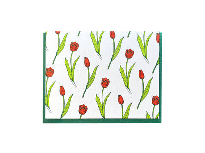 Noteworthy Paper - Tulip Pattern Card: Single Card