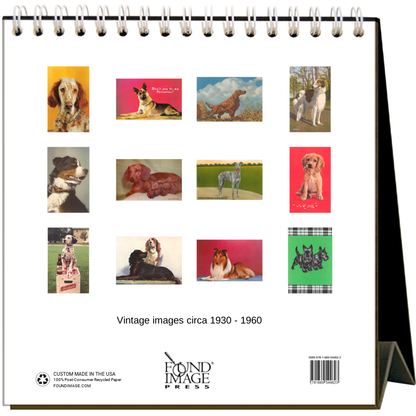 Found Image Press - 2025 Dogs Easel Desk Calendar