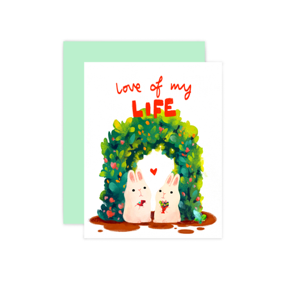 The Little Red House - Love of my Life Greeting Card