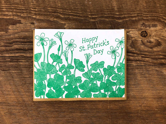 Noteworthy Paper & Press - St. Patrick's Day Shamrocks Card