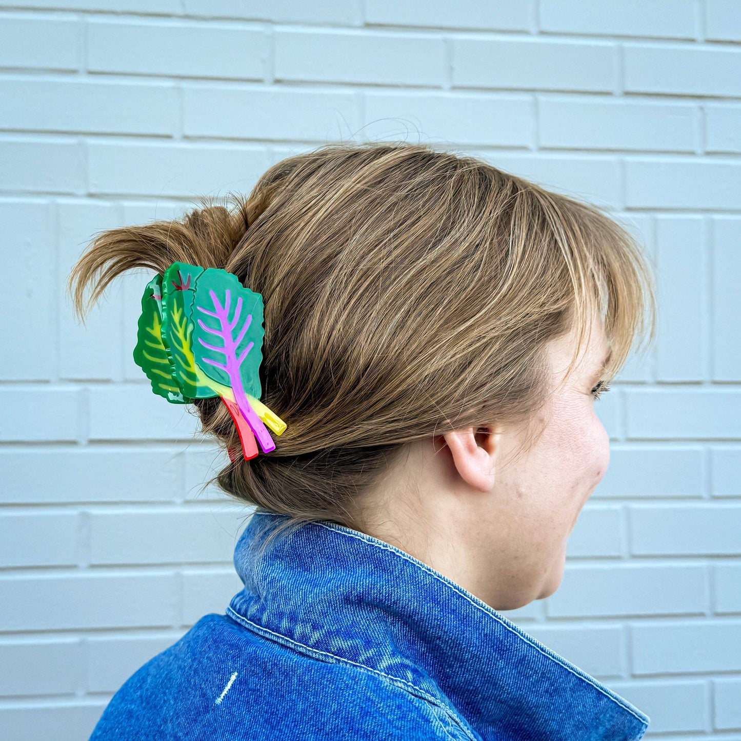 Jenny Lemons - Rainbow Chard Hair Claw