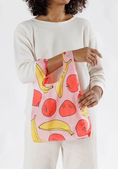 Baggu - Baby Baggu - Light Pink Apples & Bananas