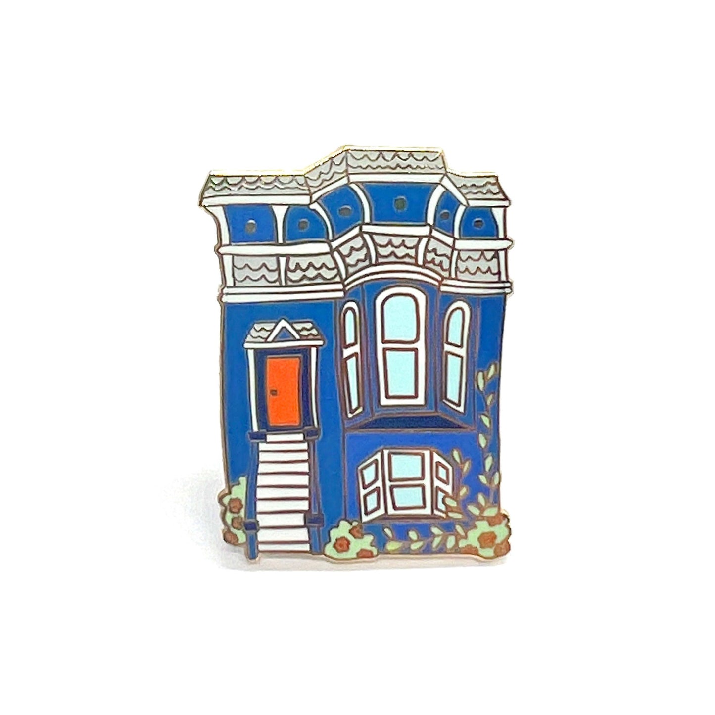 Brenna Daugherty - San Francisco Blue House Enamel Pin