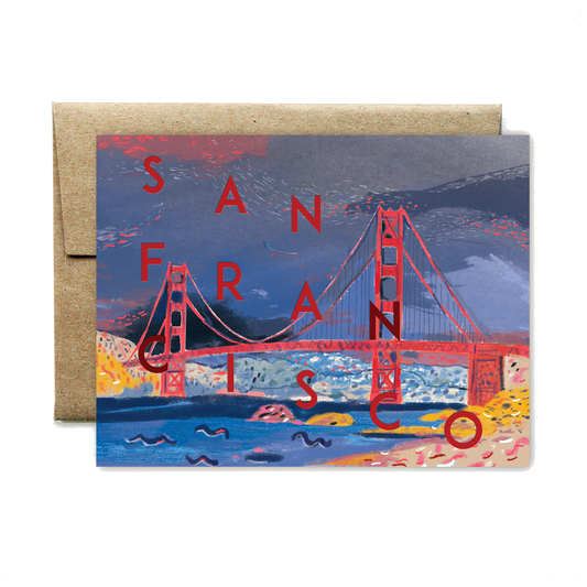 Ferme √† Papier - San Francisco bridge card