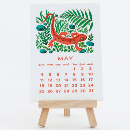 Smudge Ink - 2025 Forest Friends Letterpress Desk Calendar